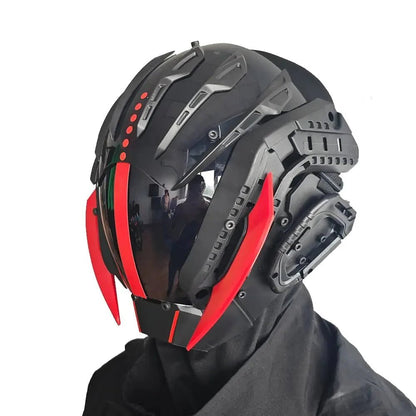 CyberPunk Mask for Men: Cosplay Samurai Mask for Halloween & Music Festivals - GiftMira