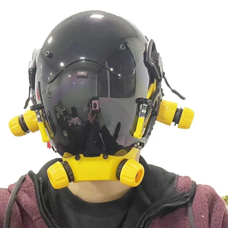 Cyberpunk Mask: Robocop - Style Futuristic Standard Model for Cosplay & Parties - GiftMira