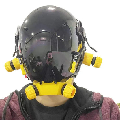 Cyberpunk Mask: Robocop - Style Futuristic Standard Model for Cosplay & Parties - GiftMira
