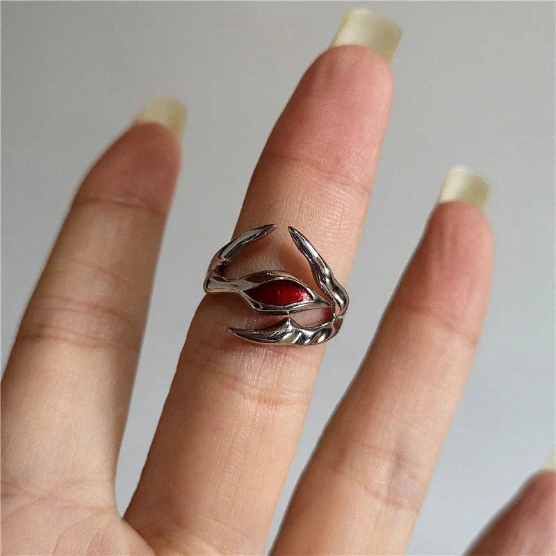 DarkAesthetic™ Gothic Cross Ring | Punk Irregular Y2K Grunge Jewelry - GiftMira