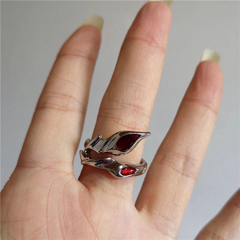 DarkAesthetic™ Gothic Cross Ring | Punk Irregular Y2K Grunge Jewelry - GiftMira