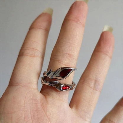 DarkAesthetic™ Gothic Cross Ring | Punk Irregular Y2K Grunge Jewelry - GiftMira