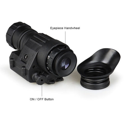 Digital PVS - 14 Style Night Vision Monocular – 2X 28mm, 850nm IR Illuminator - GiftMira