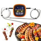 Dual Probe Digital Kitchen Meat Thermometer Touch Screen BBQ Food Temperature Gauge with Timer - GiftMira