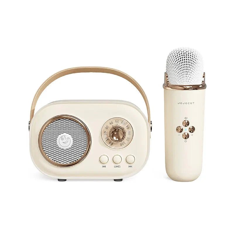 EchoVibe: Bluetooth Karaoke Speaker | TF Card, FM Radio, HiFi Bass, Hands - Free Calls - GiftMira