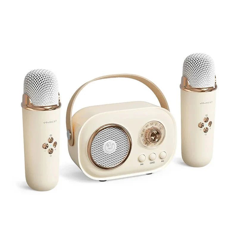 EchoVibe: Bluetooth Karaoke Speaker | TF Card, FM Radio, HiFi Bass, Hands - Free Calls - GiftMira