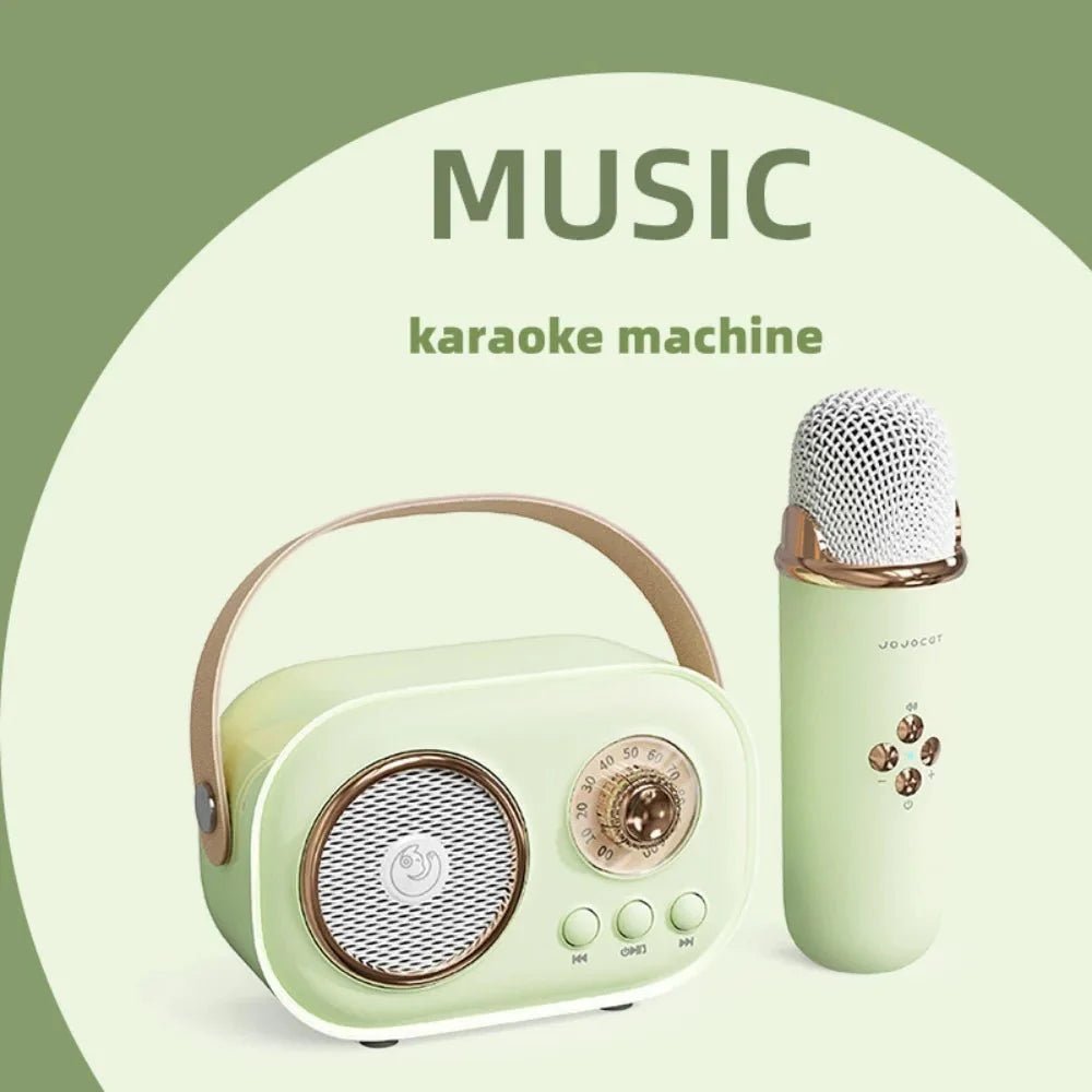 EchoVibe: Bluetooth Karaoke Speaker | TF Card, FM Radio, HiFi Bass, Hands - Free Calls - GiftMira