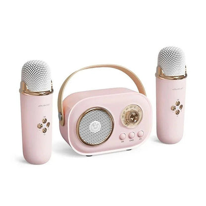 EchoVibe: Bluetooth Karaoke Speaker | TF Card, FM Radio, HiFi Bass, Hands - Free Calls - GiftMira