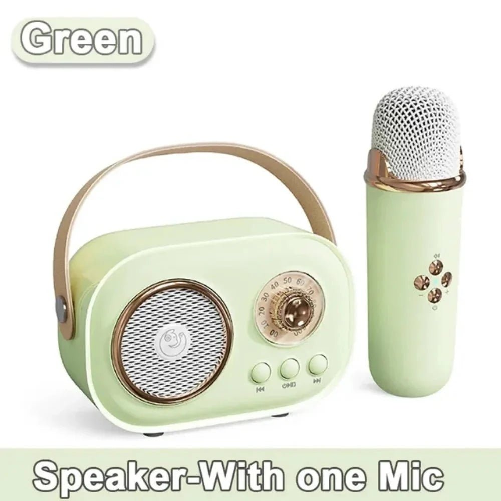 EchoVibe: Bluetooth Karaoke Speaker | TF Card, FM Radio, HiFi Bass, Hands - Free Calls - GiftMira