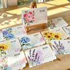 Eco - Friendly Plantable Seed Calendar 2026 – 12 Month Biodegradable Wildflower Planner with Stand - GiftMira
