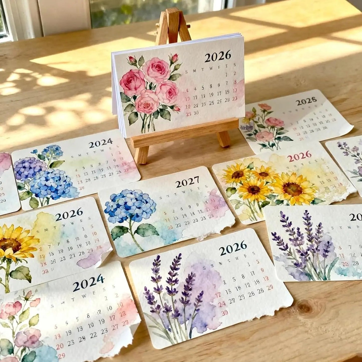 Eco - Friendly Plantable Seed Calendar 2026 – 12 Month Biodegradable Wildflower Planner with Stand - GiftMira