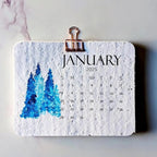 Eco - Friendly Plantable Seed Calendar 2026 – 12 Month Biodegradable Wildflower Planner with Stand - GiftMira