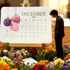 Eco - Friendly Plantable Seed Calendar 2026 – 12 Month Biodegradable Wildflower Planner with Stand - GiftMira