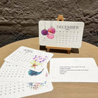 Eco - Friendly Plantable Seed Calendar 2026 – 12 Month Biodegradable Wildflower Planner with Stand - GiftMira
