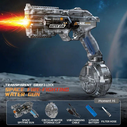 Electric Water Gun Automatic Water Blaster Powerful Squirt Toy for Adults Kids Beach Summer Gift - GiftMira