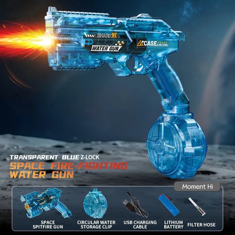 Electric Water Gun Automatic Water Blaster Powerful Squirt Toy for Adults Kids Beach Summer Gift - GiftMira