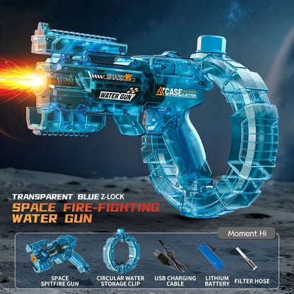Electric Water Gun Automatic Water Blaster Powerful Squirt Toy for Adults Kids Beach Summer Gift - GiftMira