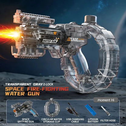 Electric Water Gun Automatic Water Blaster Powerful Squirt Toy for Adults Kids Beach Summer Gift - GiftMira