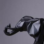 Elephant Statue Geometric Sculpture Abstract Animal Home Office Desk Decor Gift - GiftMira