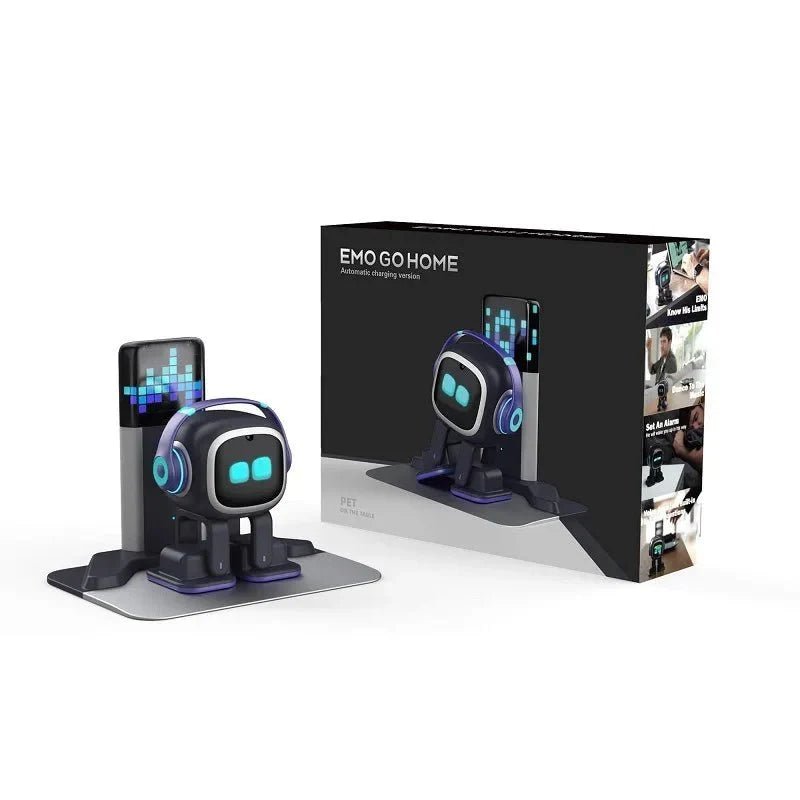 Emo AI Robot Pet Desktop Companion ChatGPT Voice Control 1000+ Expressions Face Recognition No Subscription - GiftMira