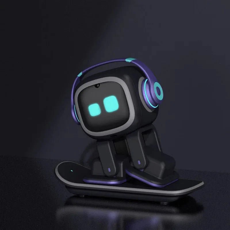 Emo AI Robot Pet Desktop Companion ChatGPT Voice Control 1000+ Expressions Face Recognition No Subscription - GiftMira