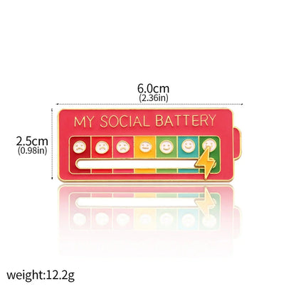 EmotionTrend Pins: Social Battery Mood Tracker - GiftMira