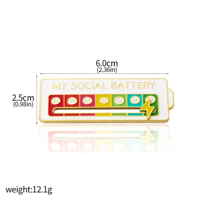 EmotionTrend Pins: Social Battery Mood Tracker - GiftMira
