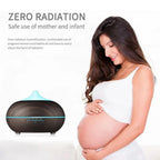 Essential Oil Diffuser 550ml Ultrasonic Aromatherapy Humidifier 4 Timer Auto Shut - Off 7 Color LED - GiftMira