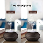 Essential Oil Diffuser 550ml Ultrasonic Aromatherapy Humidifier 4 Timer Auto Shut - Off 7 Color LED - GiftMira