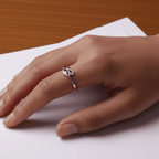 Eye of Horus Protection Ring | 925 Sterling Silver Lucky Hollow - GiftMira