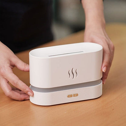 FlameScent - Flaming Effect Humidifier & Ultrasonic Cool Mist Aroma Diffuser - GiftMira