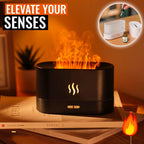 FlameScent - Flaming Effect Humidifier & Ultrasonic Cool Mist Aroma Diffuser - GiftMira