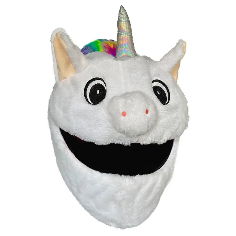 Fluffy Cartoon Motorcycle Helmet Cover Plush Set - Personalized Helmets Accessories - GiftMira