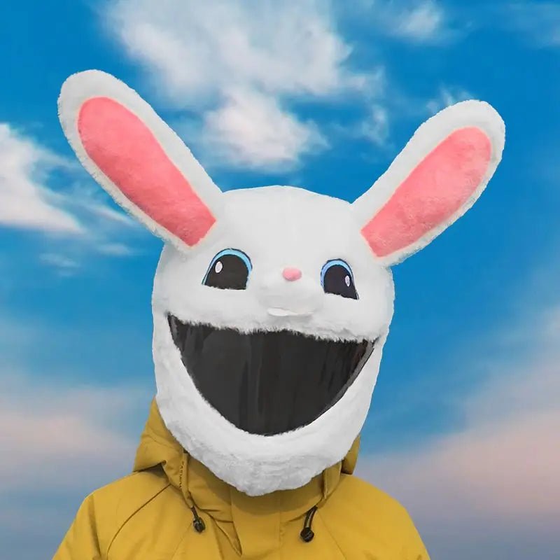 Fluffy Cartoon Motorcycle Helmet Cover Plush Set - Personalized Helmets Accessories - GiftMira