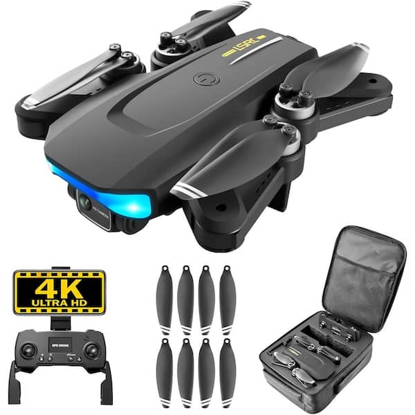 Foldable Mini Drone with 4K Camera, RC Quadcopter with GPS Auto Return Brushless Motor Follow Me - GiftMira