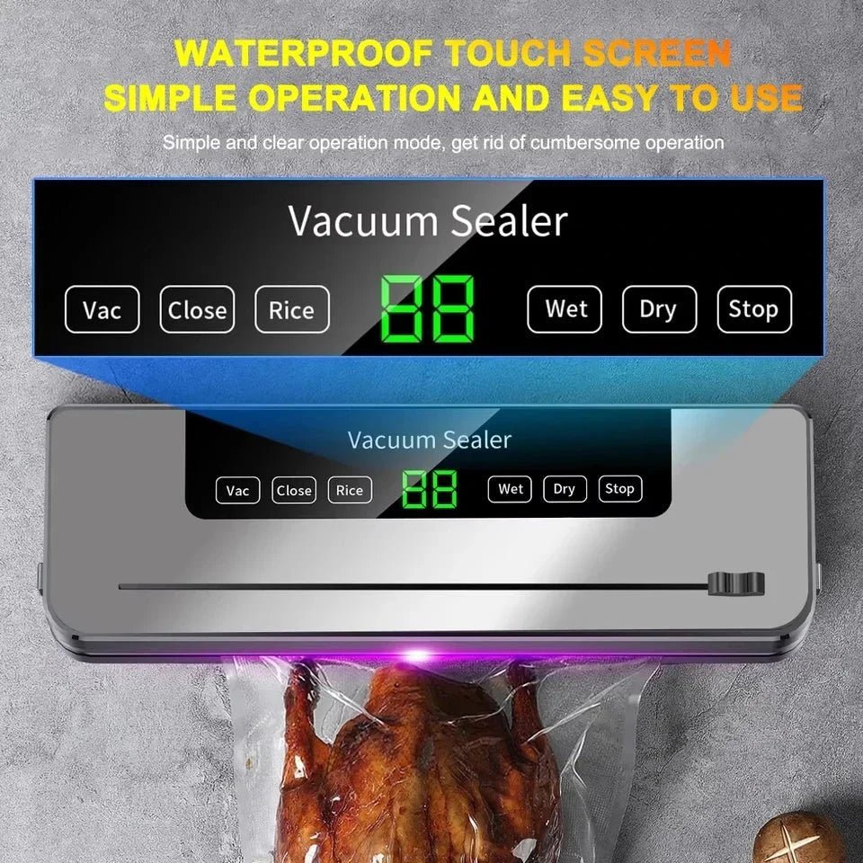 Food Vacuum Sealer Machine Dry Wet Vacuum Packaging Sealer with UV Sterilization Built - In Cutter - GiftMira