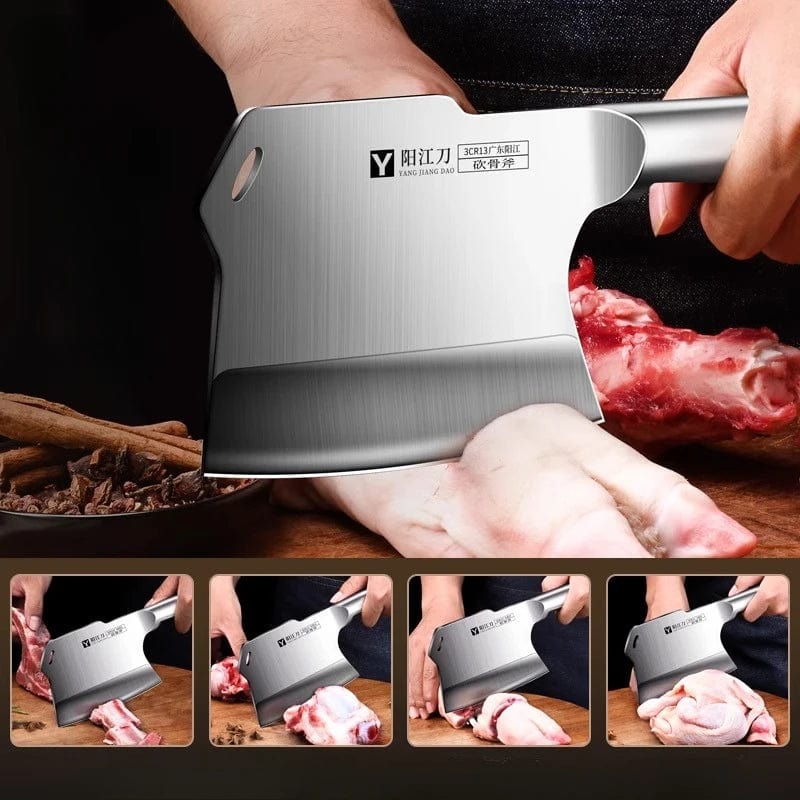 Forged Bone Cutting Knife - Premium Heavy - Duty Cleaver for Butchers - GiftMira