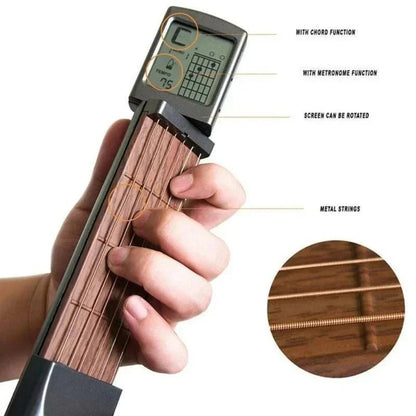 FretMaster Pocket Guitar Trainer: Guitar Practice Tool Gadget - GiftMira