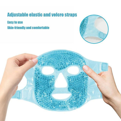 Full - Face Cooling Gel Mask – 3 - in - 1 Ice Compress for Head, Face & Skin - GiftMira