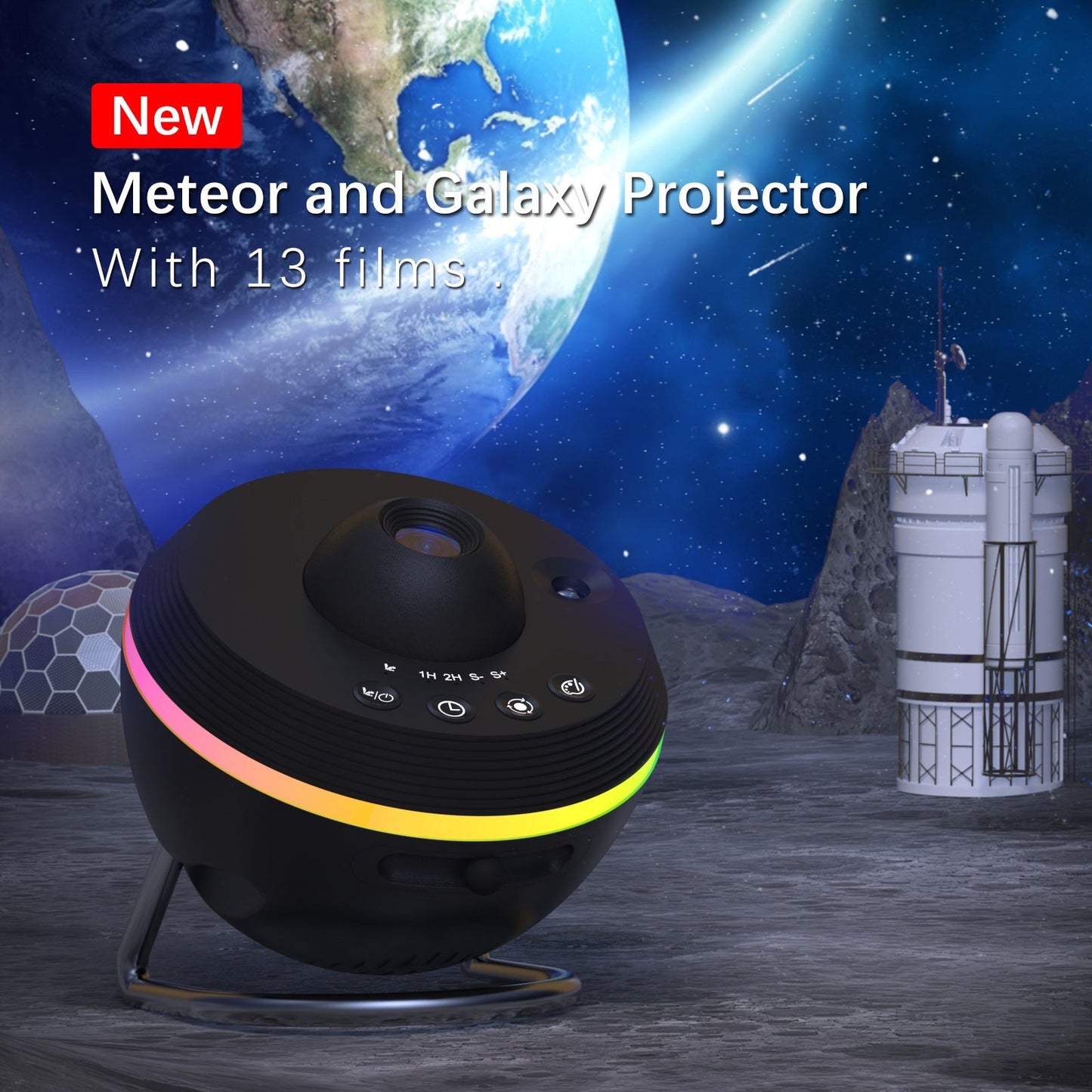 Galaxy Star Projector for Bedroom Night Light – 13 Effects Nebula Remote Timer - GiftMira