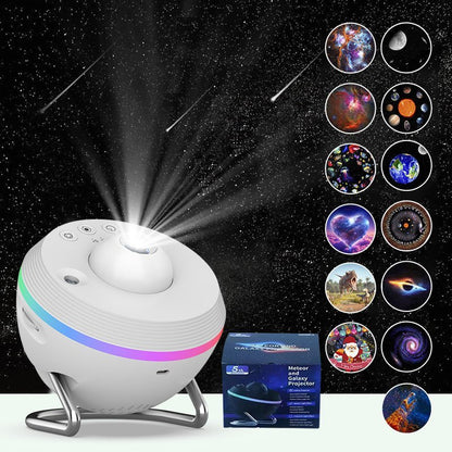 Galaxy Star Projector for Bedroom Night Light – 13 Effects Nebula Remote Timer - GiftMira
