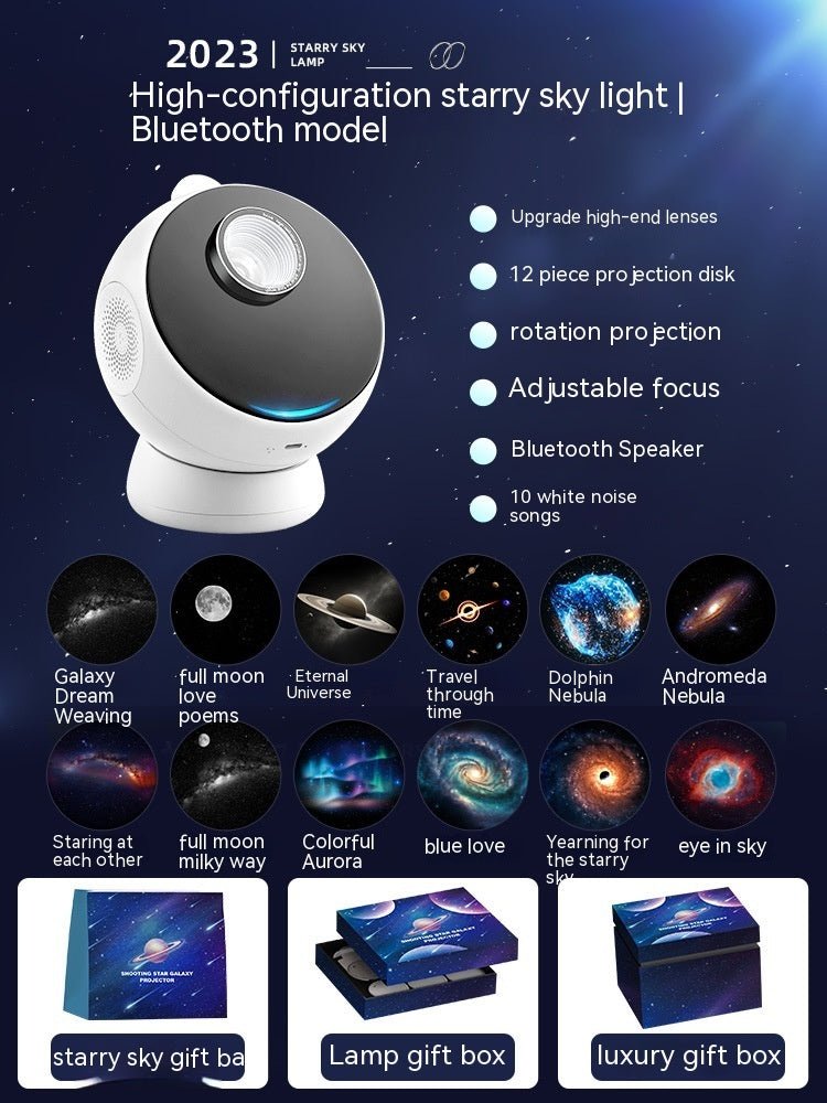 Galaxy Star Projector for Bedroom Night Light – Premium Complex Nebula Projector - GiftMira