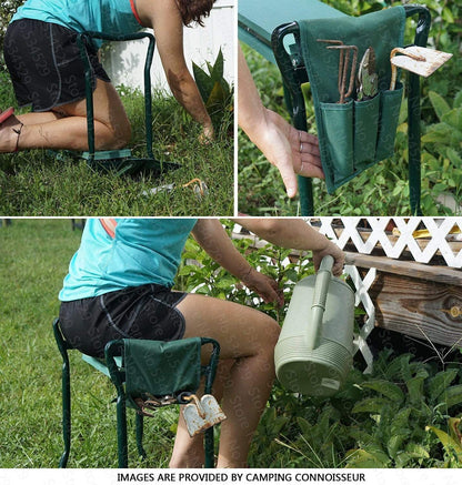 Gardener's Bench - Folding Ergonomic Kneeler Bench - GiftMira