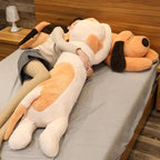 Giant Soft Dog Plush Pillow Doll – Long Sleep Companion & Stuffed Toy - GiftMira