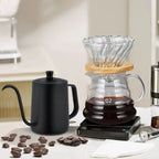 Glass Pour Over Coffee Maker Set - Professional Barista Holiday Gift Kit - GiftMira