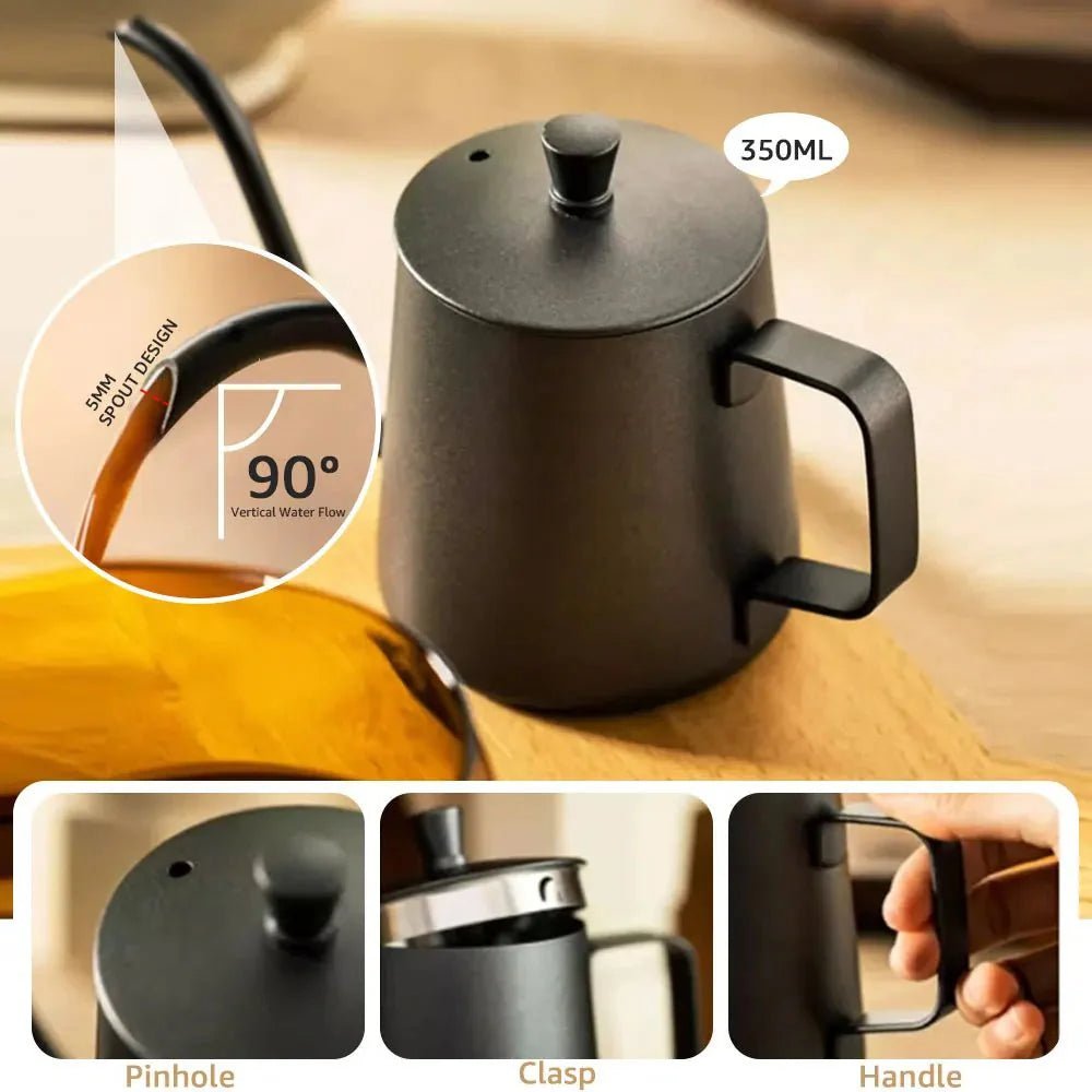 Glass Pour Over Coffee Maker Set - Professional Barista Holiday Gift Kit - GiftMira