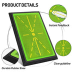 Golf Swing Tracker Mat – Swing Path Detection Practice Mat Indoor Outdoor Home Use 12x24in - GiftMira