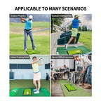 Golf Swing Tracker Mat – Swing Path Detection Practice Mat Indoor Outdoor Home Use 12x24in - GiftMira