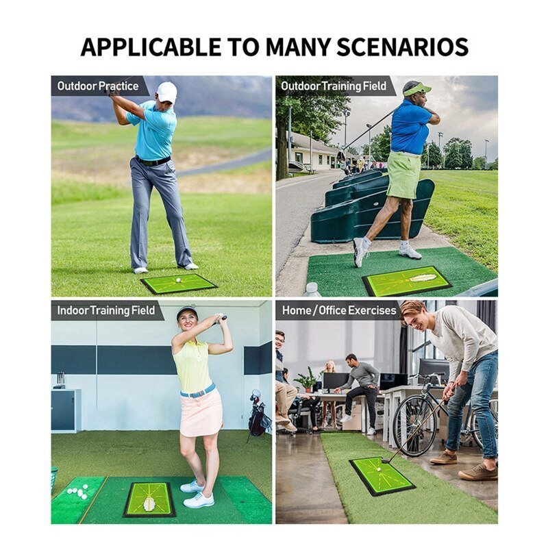 Golf Swing Tracker Mat – Swing Path Detection Practice Mat Indoor Outdoor Home Use 12x24in - GiftMira