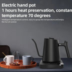 Gooseneck Electric Temperature Control Stainless Steel Kettle 0.9L - GiftMira